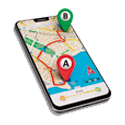 Icono de rastreo GPS para trazabilidad de siniestros